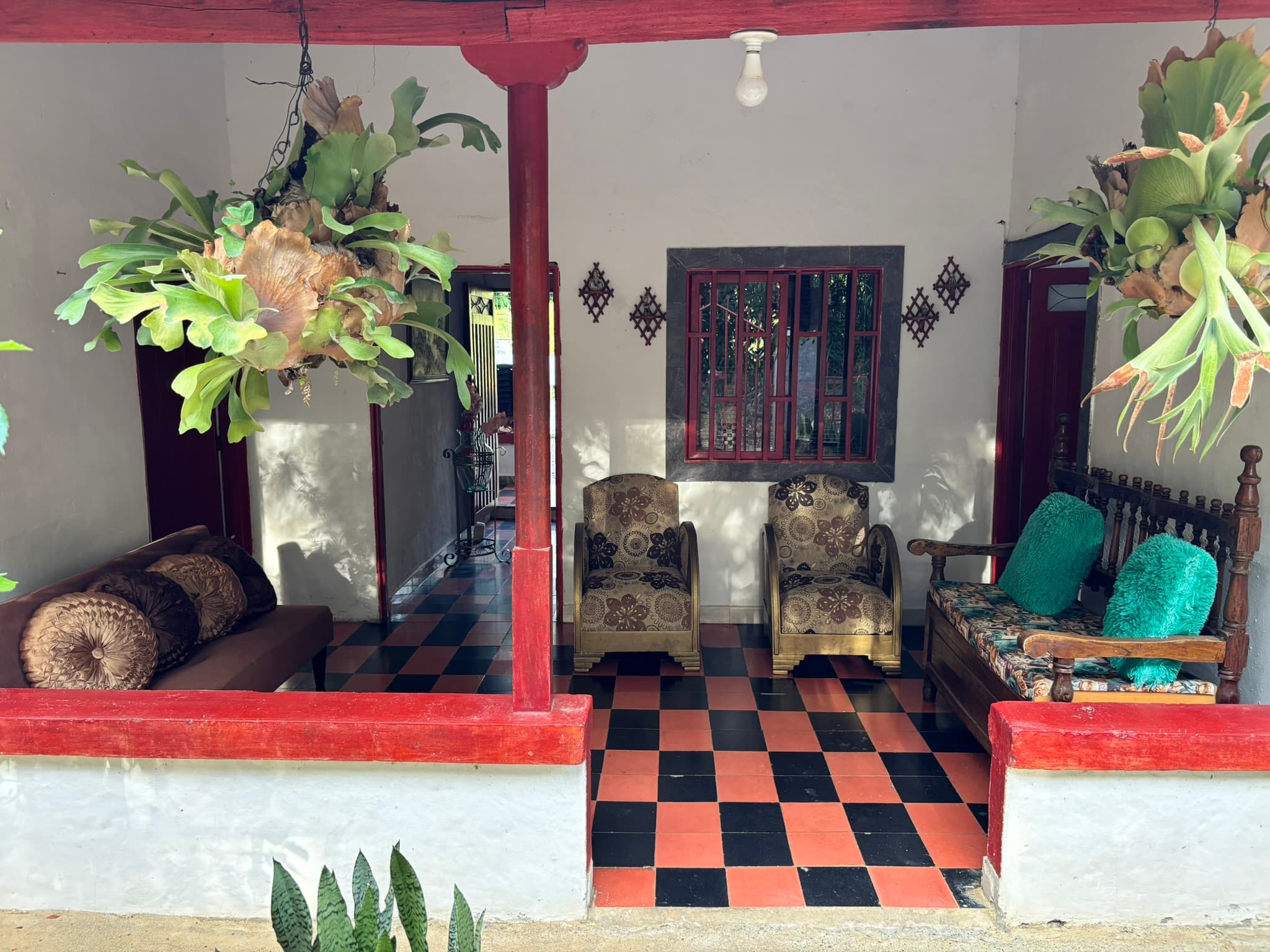 Sala de estar en Finca Tarso